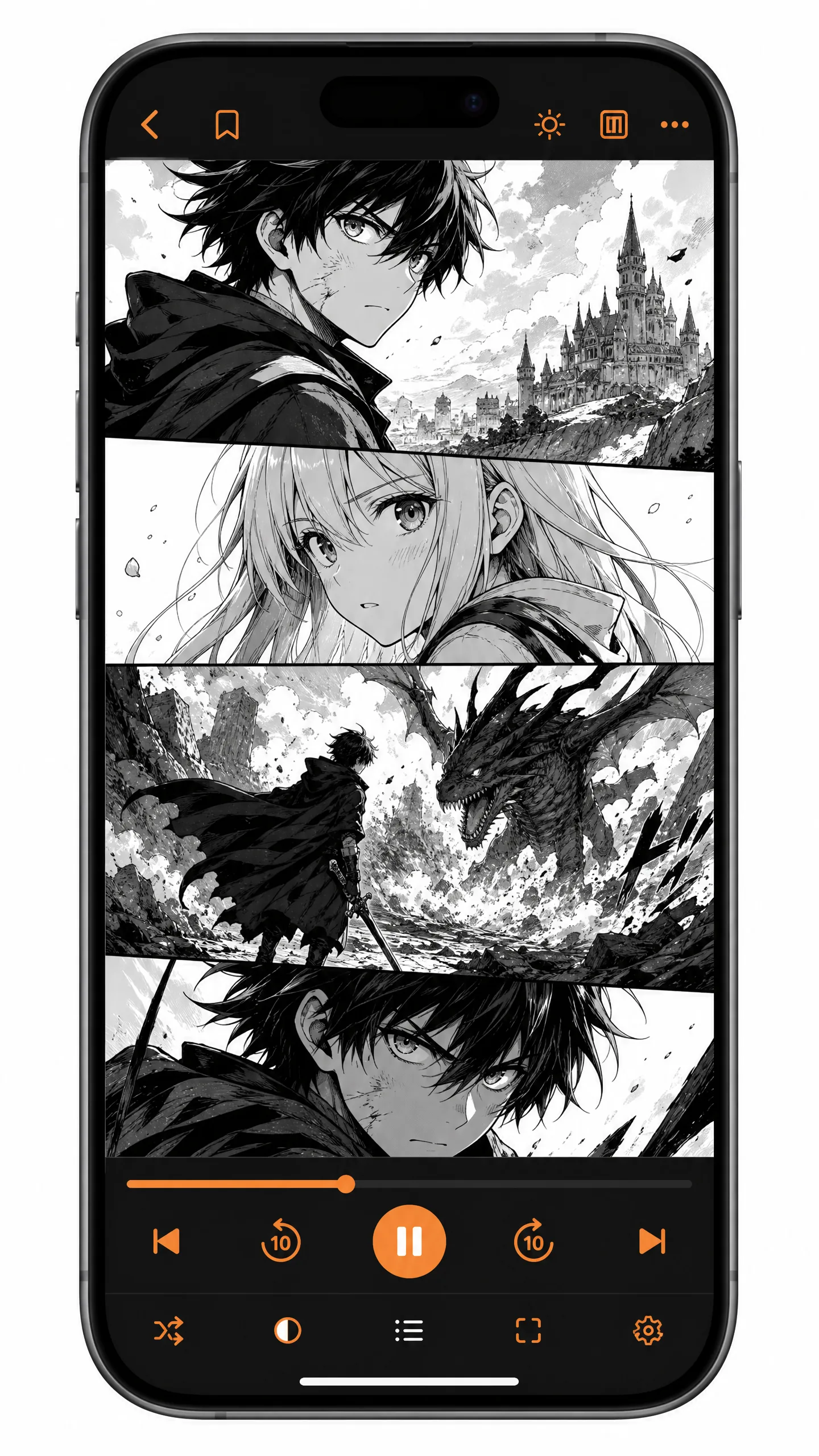 里番动漫手机APP漫画阅读界面展示